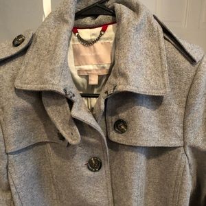Banana republic grey military coat